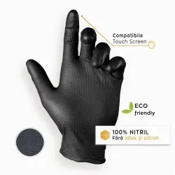 Manuși Nitril Nitro Touch Grasper - Negru Manuși Nitril Nitro Touch Grasper - Negru