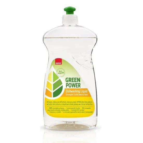 Detergent lichid pentru vase SANO Green Power DISHWASHING Liquid, 700ml Detergent lichid pentru vase SANO Green Power DISHWASHING Liquid, 700ml