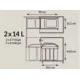 Cos Gunoi Hailo-Germania Multi Box Duo L, 2x14L Cos Gunoi Hailo-Germania Multi Box Duo L, 2x14L