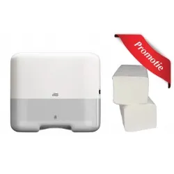 Pachet dispenser TORK si consumabil prosoape pliate Pachet dispenser TORK si consumabil prosoape pliate