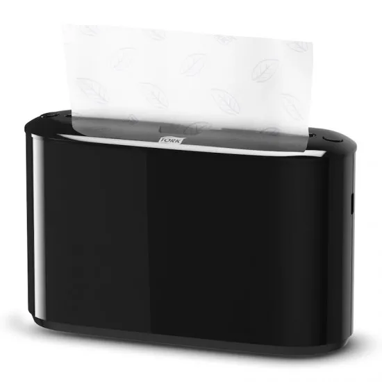 Dispenser negru, de masa, pentru servetele Xpress Tork Dispenser negru, de masa, pentru servetele Xpress Tork