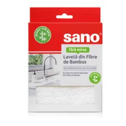 Laveta din fibre de bambus ultra-absorbanta Sano, 1 buc Laveta din fibre de bambus ultra-absorbanta Sano, 1 buc