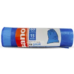 SANO SACI MENAJERI SNUR 60L, ALBASTRI SANO SACI MENAJERI SNUR 60L, ALBASTRI