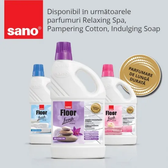 Detergent concentrat de pardoseli, Sano Floor Fresh Home Luxury Hotel 4L