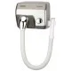 Uscator de par din inox satinat SANIFLOW Mediclinics, actionare cu buton Uscator de par din inox satinat SANIFLOW Mediclinics, actionare cu buton