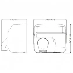 Uscator de maini actionare cu senzor, SANIFLOW Mediclinics, alb Uscator de maini actionare cu senzor, SANIFLOW Mediclinics, alb