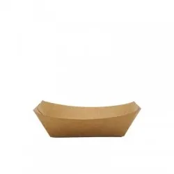 Barcute kraft mici pentru antreuri 200 cc, 250 buc/set