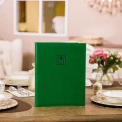 Mapa meniu A4+, Softleather, piele PU interior/exterior, lavabila, verde Mapa meniu A4+, Softleather, piele PU interior/exterior, lavabila, verde