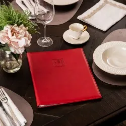 Mapa meniu A4+, Softleather, piele PU interior/exterior, lavabila, rosu Mapa meniu A4+, Softleather, piele PU interior/exterior, lavabila, rosu