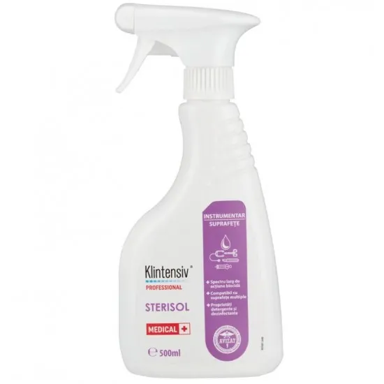 STERISOL™ – Dezinfectant pentru suprafete si instrumentar, 500 ml - Avizat MS STERISOL™ – Dezinfectant pentru suprafete si instrumentar, 500 ml - Avizat MS