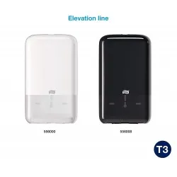 Dispenser alb pentru hartie igienica pliata, bulk, Tork Dispenser alb pentru hartie igienica pliata, bulk, Tork