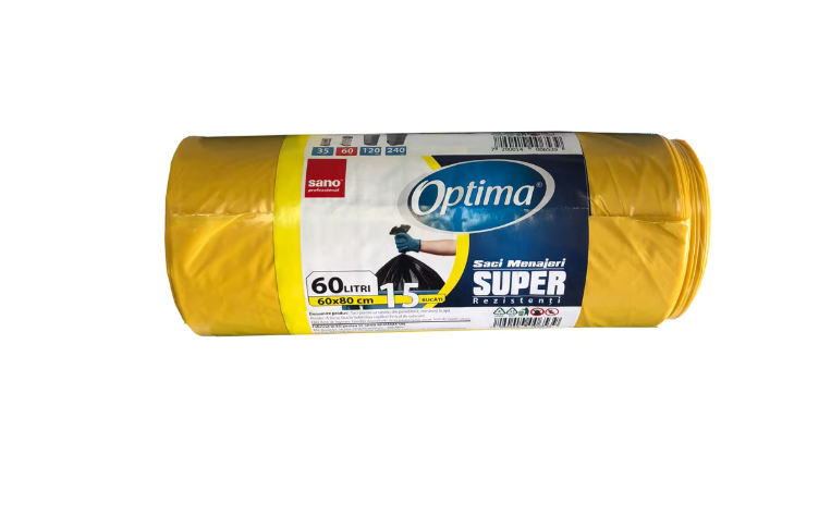 Sano OPTIMA SACI SUPER 60L 15 60*80 GALBENI