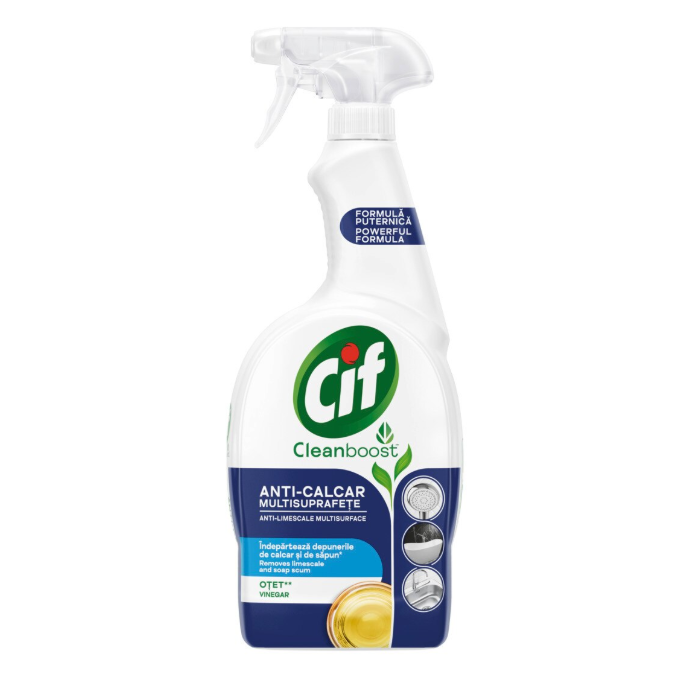 spray nazal fara dependenta Cif Cleanboost Anticalcar Spray 750 ml