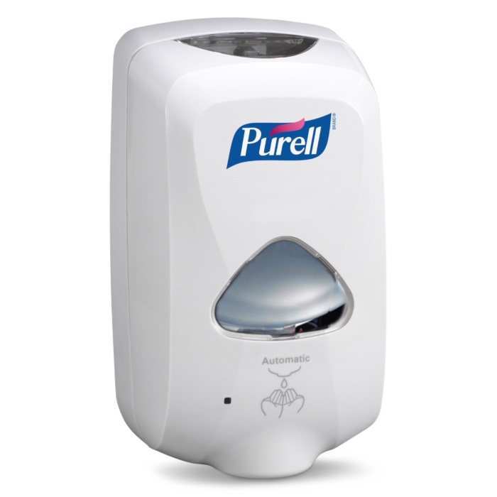 Dozator alb cu senzor pentru gel dezinfectant purell tfx 1200 ml