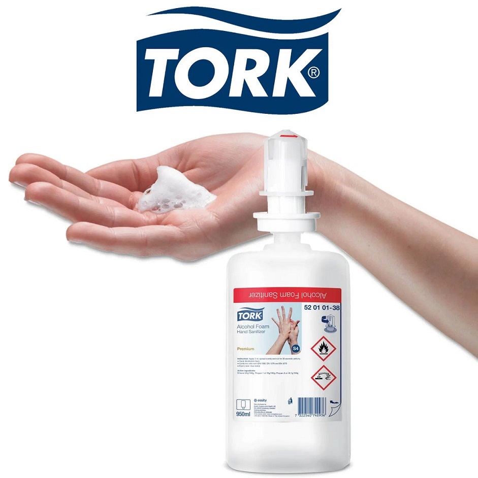 Dezinfectant spuma Tork 950ml - nu necesita clatire!