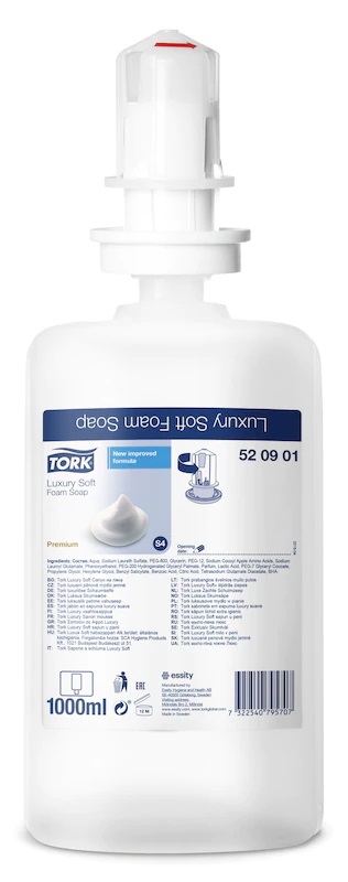 Sapun spuma Luxury Soft Tork 1L