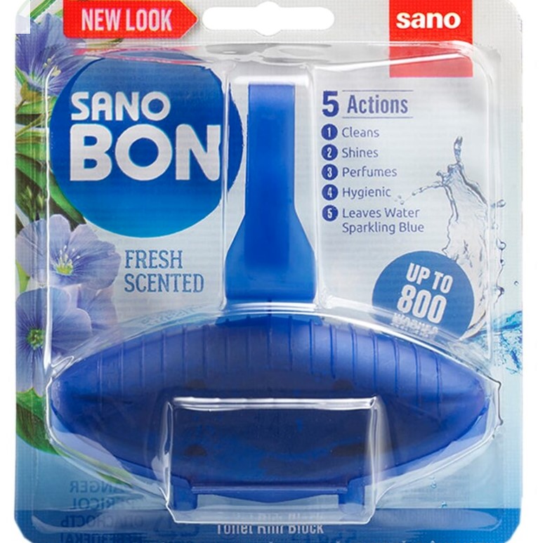 SANO BON BLUE REGULAR 5in1  55g  odorizant vas toaleta
