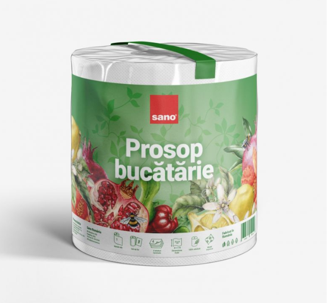 Prosop din hartie  in 4 straturi  Sano Professional  160 foi