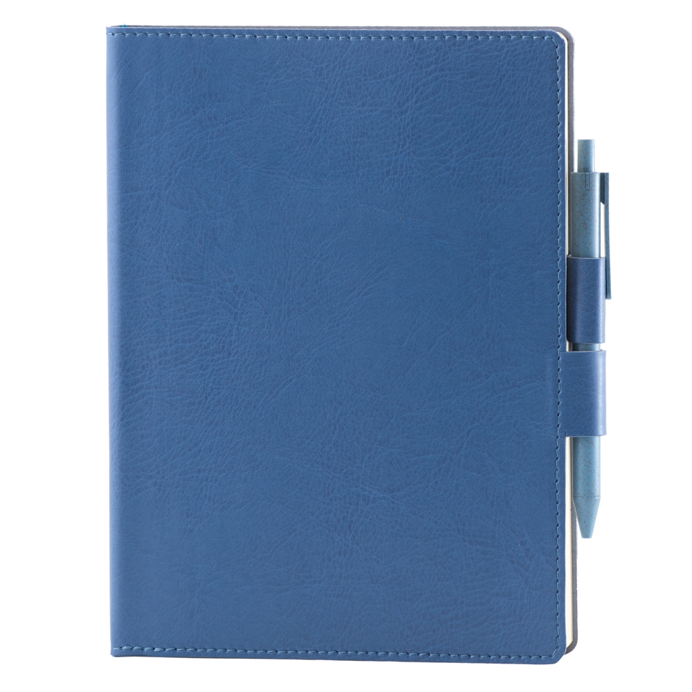 Agenda colored piele albastru 2021