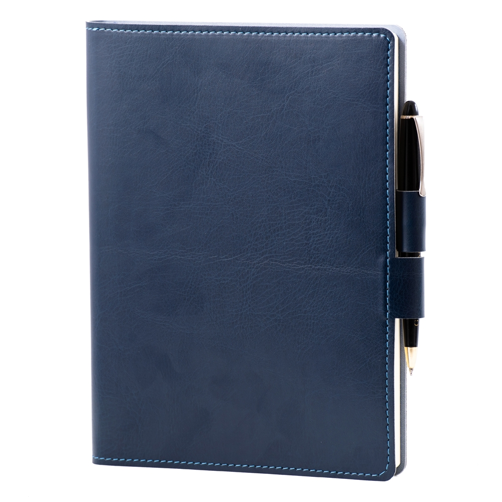 Agenda colored piele albastru inchis 2021