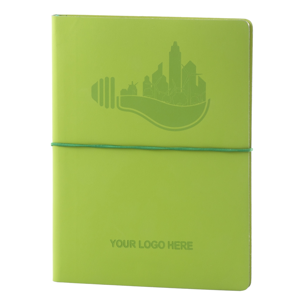 Agenda ecoleather - piele naturala regenerata verde