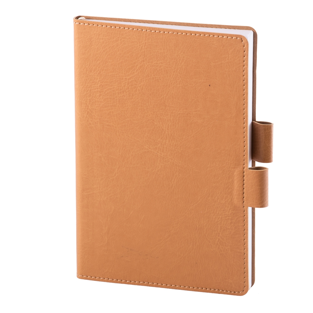 Notes colored piele a5 liniat ivory bej