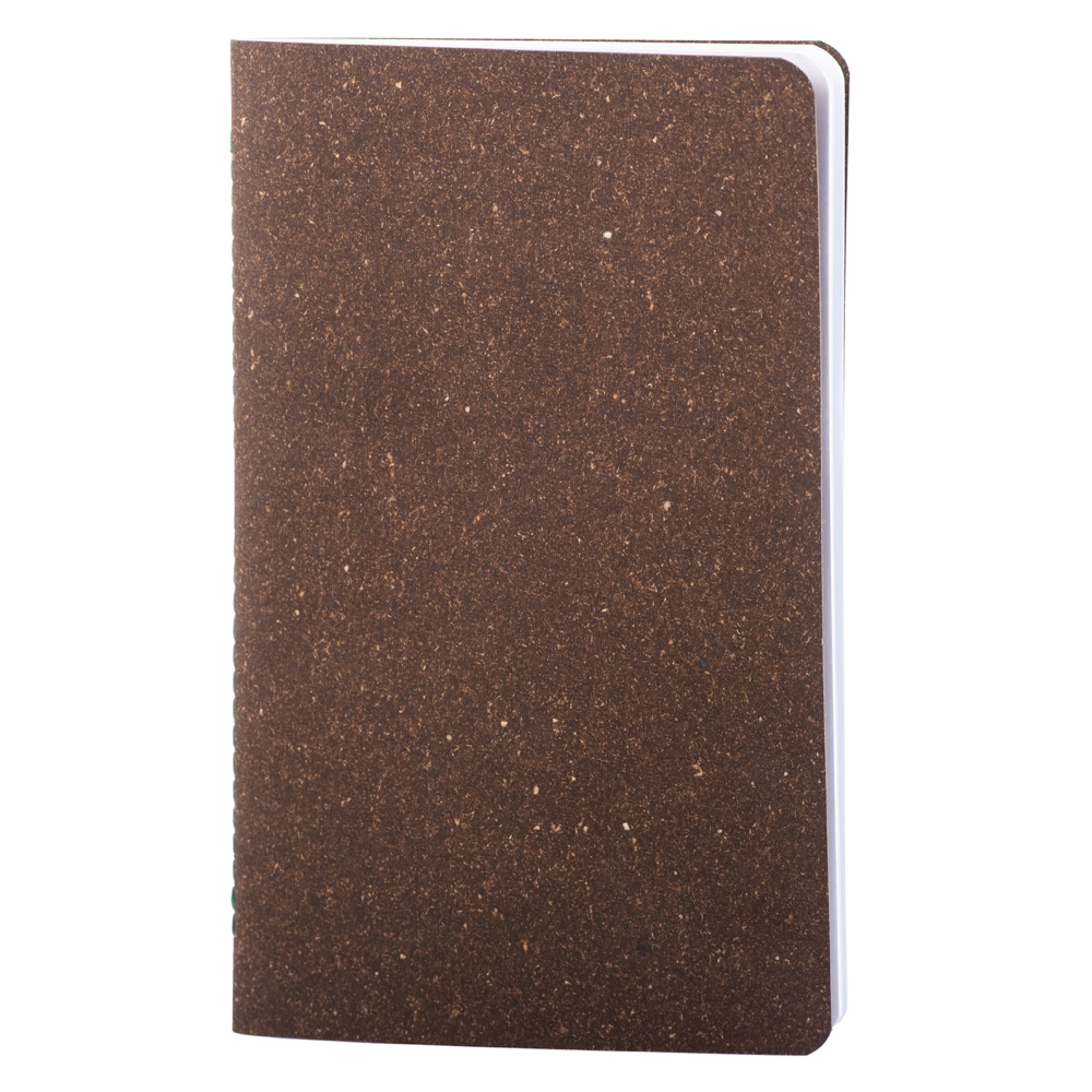 Notes eco pastel piele naturala regenerata 12 5x20 cm velin maro