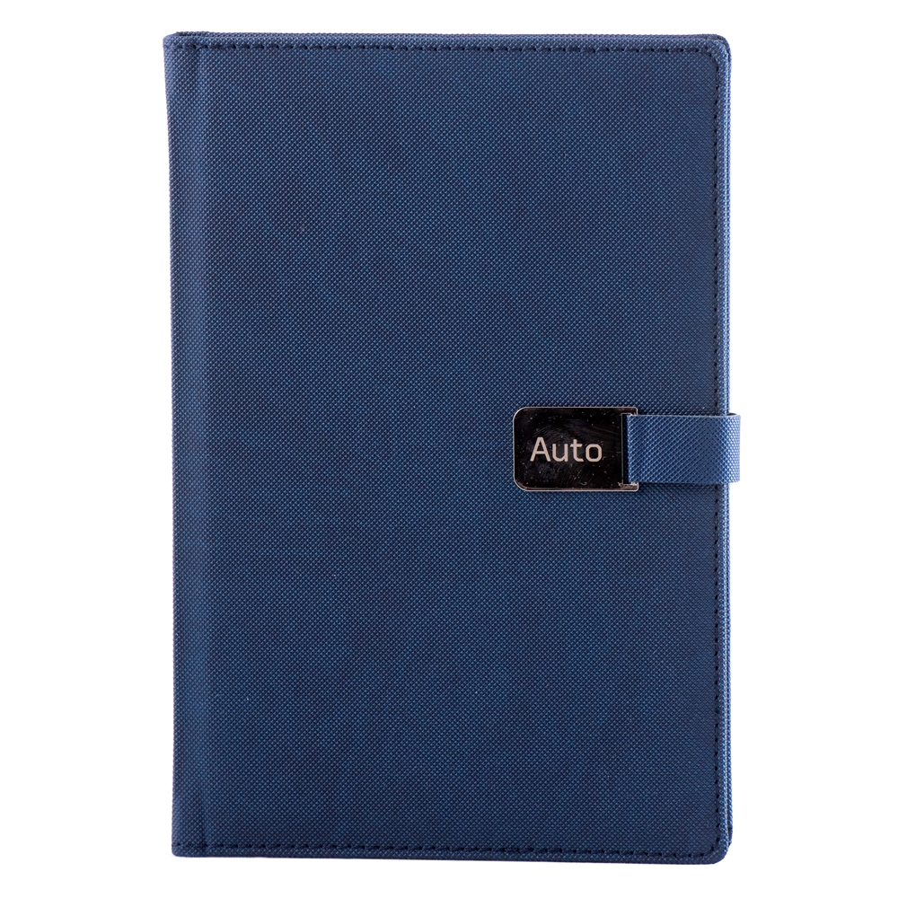 Notes metal a5 hartie alba liniatura albastru