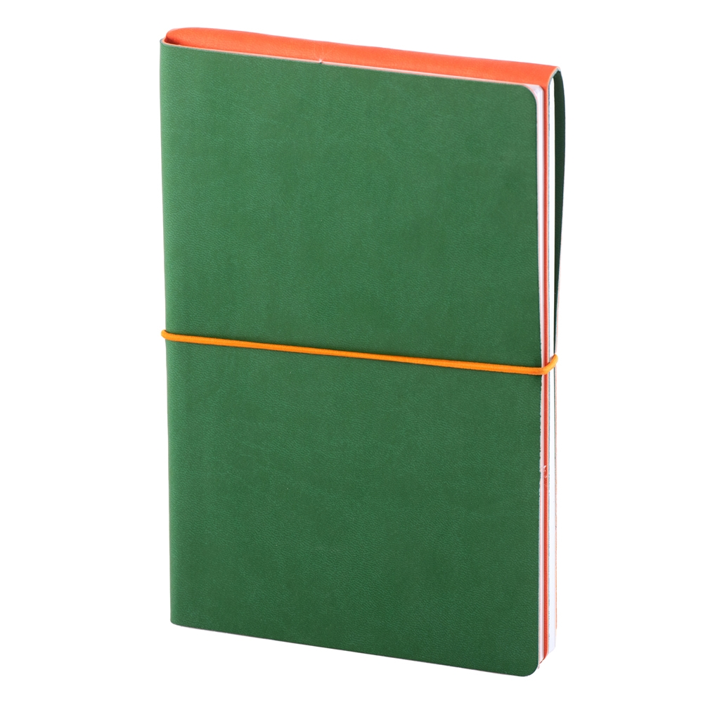 Notes Switch  piele  A5  liniat + matematica  verde/portocaliu