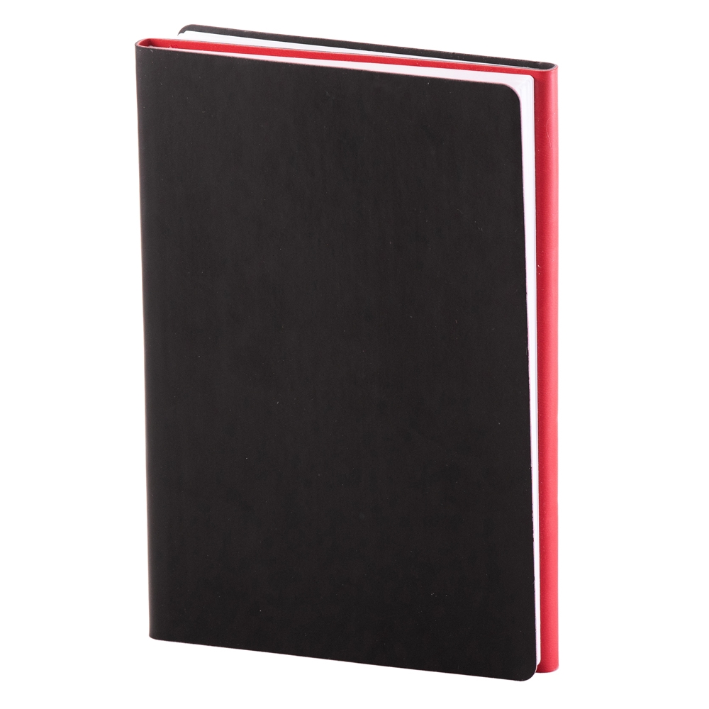 Notes twin piele a5 liniat + matematica negru/rosu