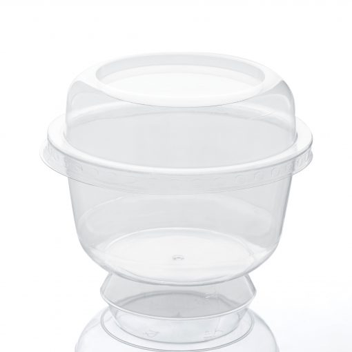 Cupa cu picior + capac 200 ml 25 buc/set