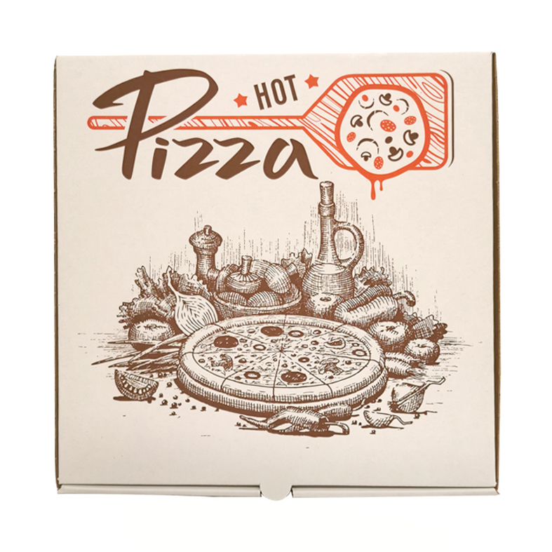 Cutie pizza 40*40*3.5 cm alba Horeca