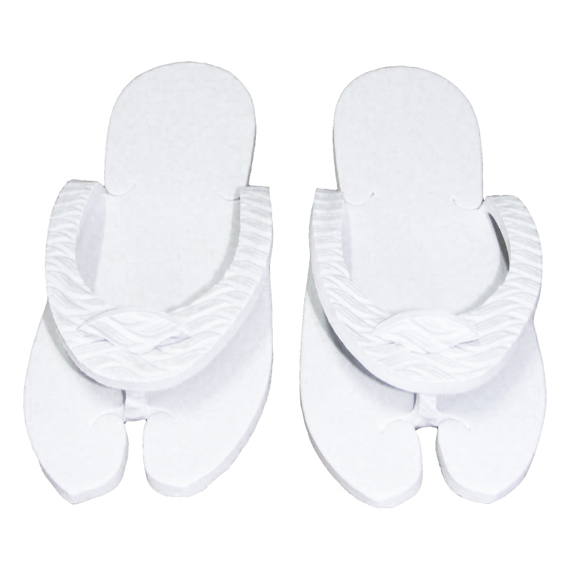Papuci dama pentru spa sau piscina albi talpa 7mm hl 46