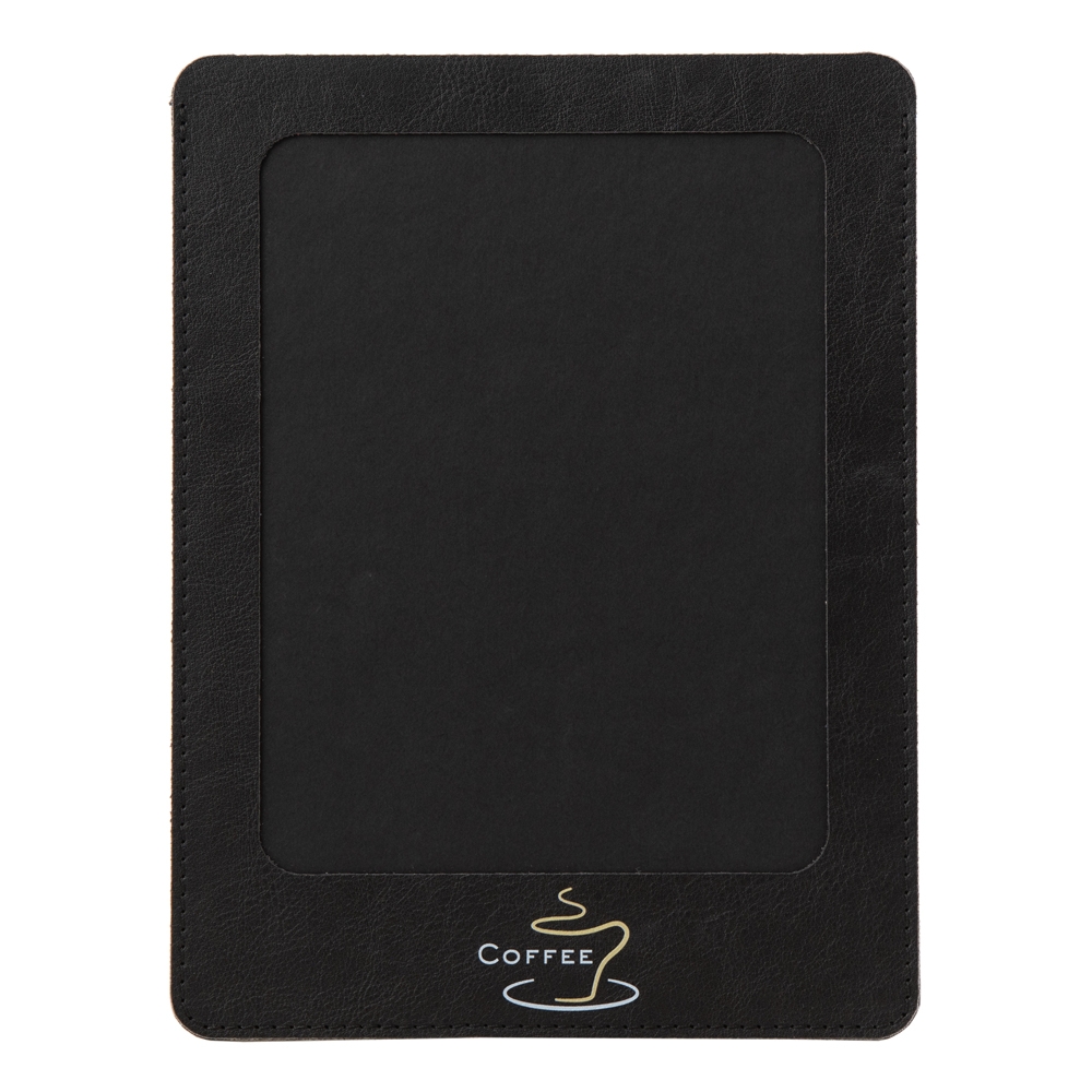 Mapa meniu cafenele a5+ leatherlike piele pu interior/exterior lavabila negru