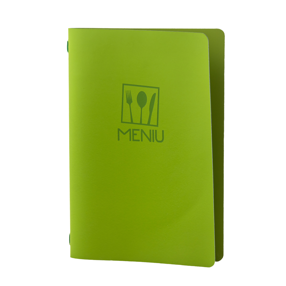 Mapa meniu A4+  EcoLeather  piele ecologica interior/exterior  lavabila  verde