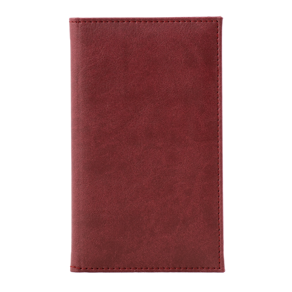 Nota de plata leatherlike piele pu interior/exterior lavabila bordo
