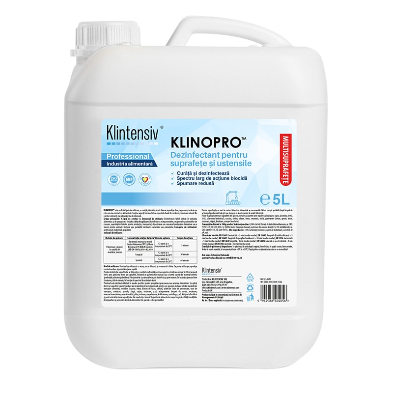 KLINOPRO Dezinfectant pentru suprafete si ustensile  5 litri