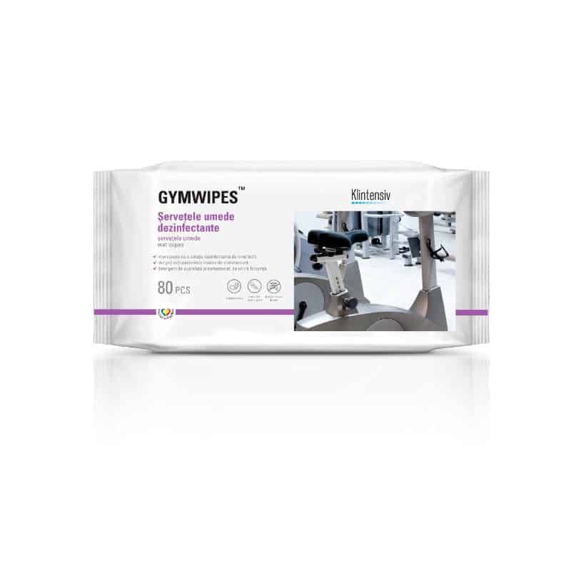 GYMWIPES™ – Servetele umede dezinfectante 80 buc. Klintensiv
