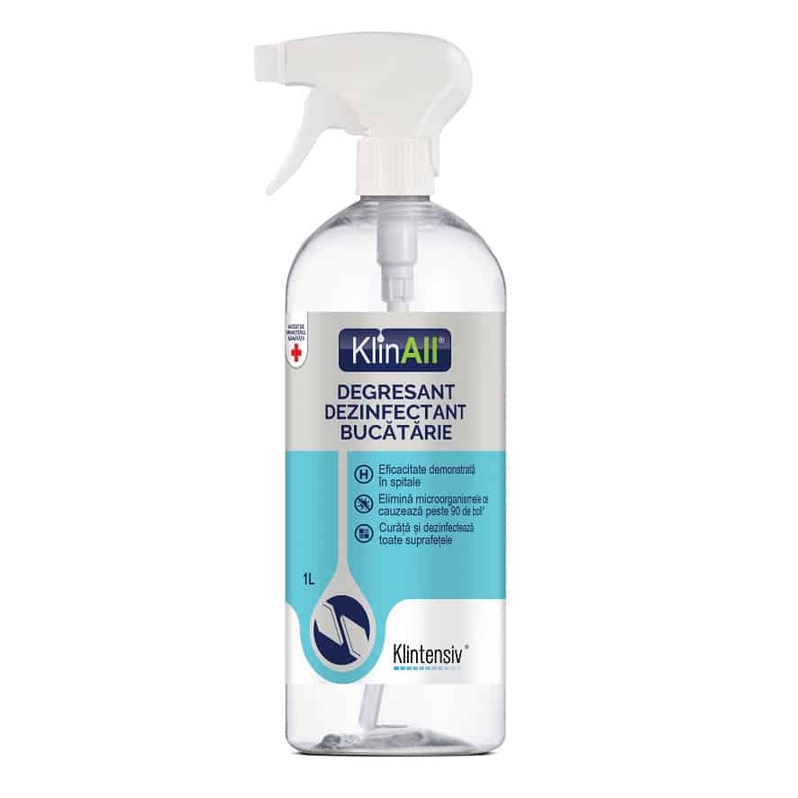 KlinAll®– Degresant dezinfectant bucatarie 1 l Klintensiv