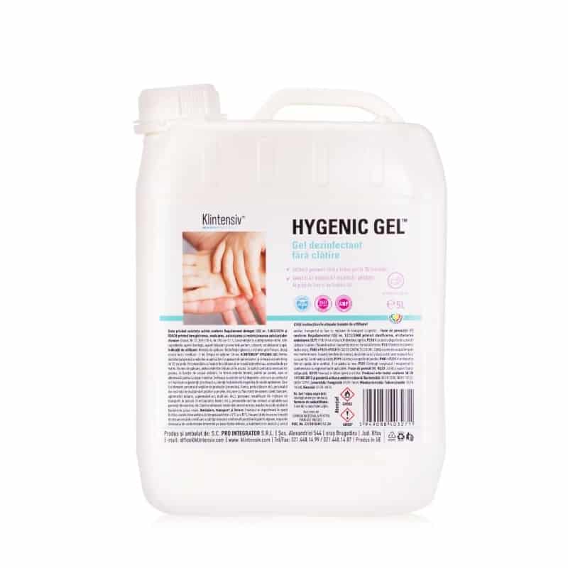 HYGENIC GEL™ – Gel dezinfectant fara clatire pentru maini 5 litri Klintensiv imagine 2022 depozituldepapetarie.ro