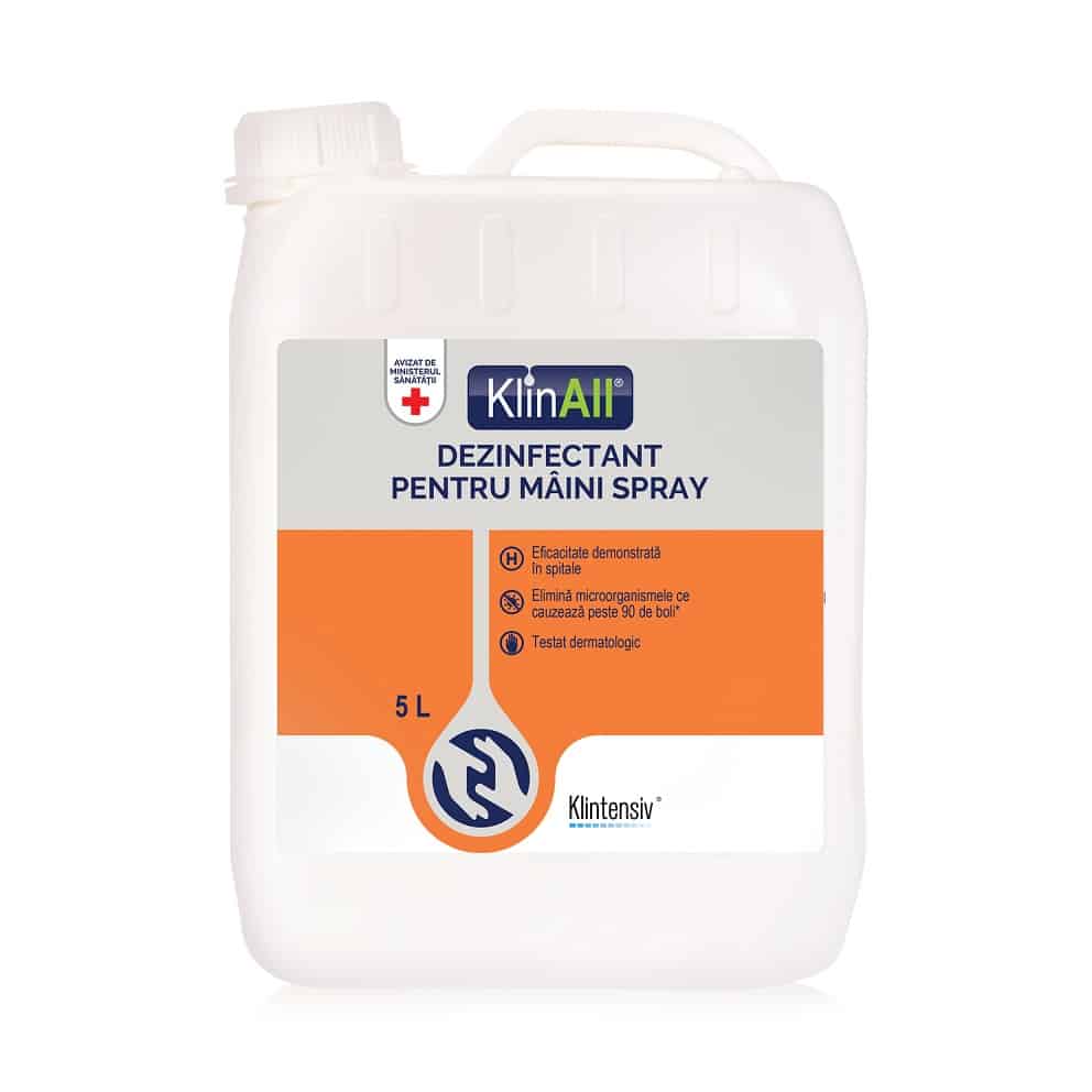 KlinAll® – Dezinfectant pentru maini spray 5 l Klintensiv