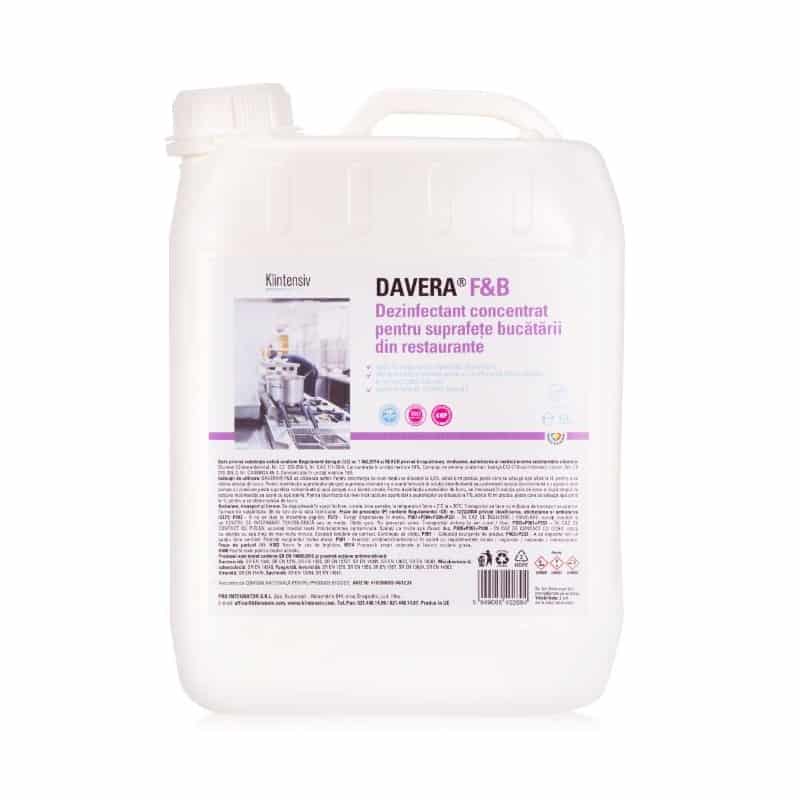 Davera® f b – dezinfectant concentrat pentru suprafetele din bucatariile restaurantelor 5 litri