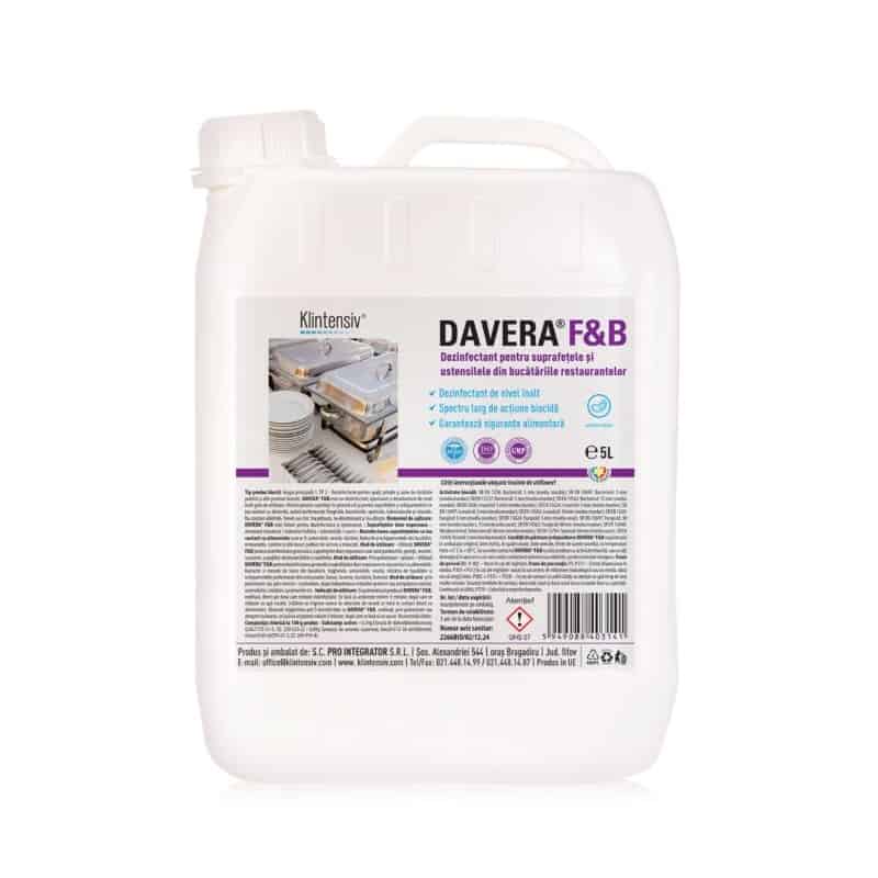 DAVERA® F&B RTU – Dezinfectant gata de utilizare 5 litri Klintensiv imagine 2022 depozituldepapetarie.ro