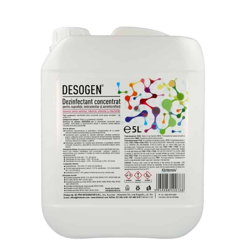 DESOGEN® – Dezinfectant concentrat de nivel inalt 5 litri Klintensiv