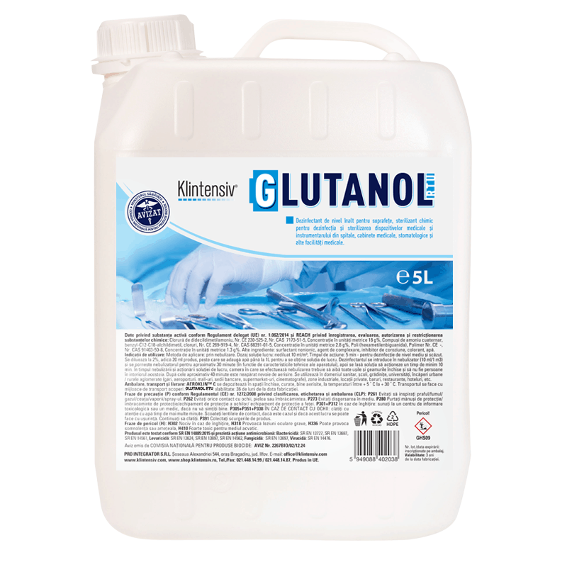 GLUTANOL™ RTU – Dezinfectant pentru suprafete si instrumentar 5 litri Klintensiv imagine 2022 depozituldepapetarie.ro