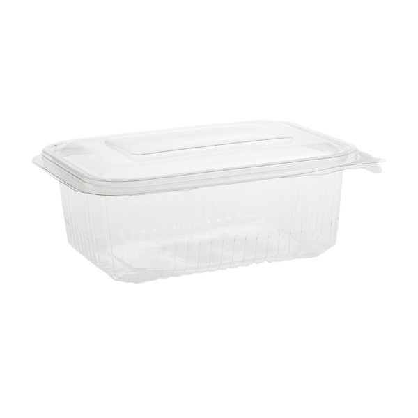 Caserola PET cu capac atasat  PREMIUM SAFIR  750 cc  100 buc/set