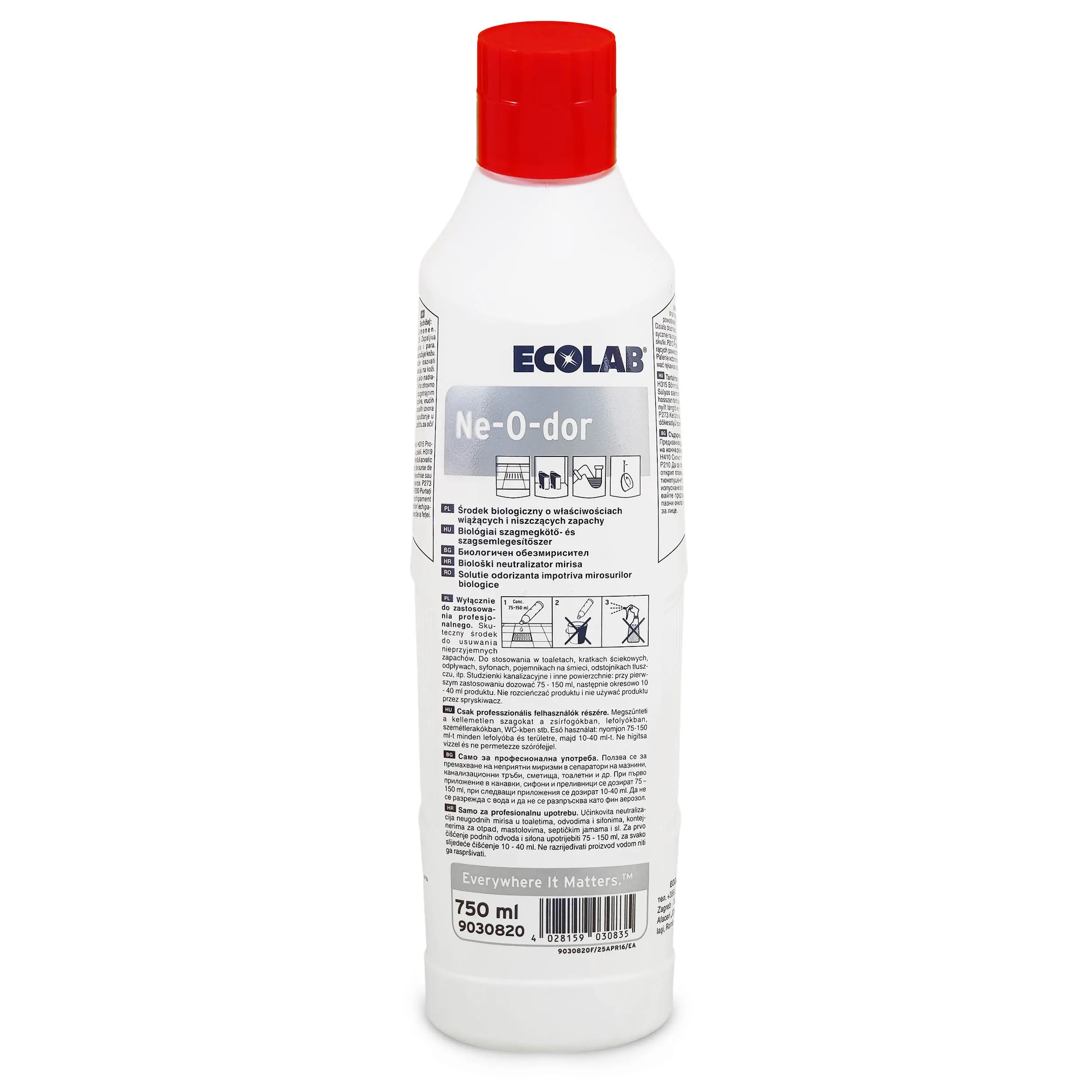 Neutralizator biologic pentru mirosuri neplacute  NE-O-DOR  Ecolab  750ml
