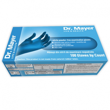MANUSI DR.MAYER BLUE NITRIL 100 BUC Dr. Mayer