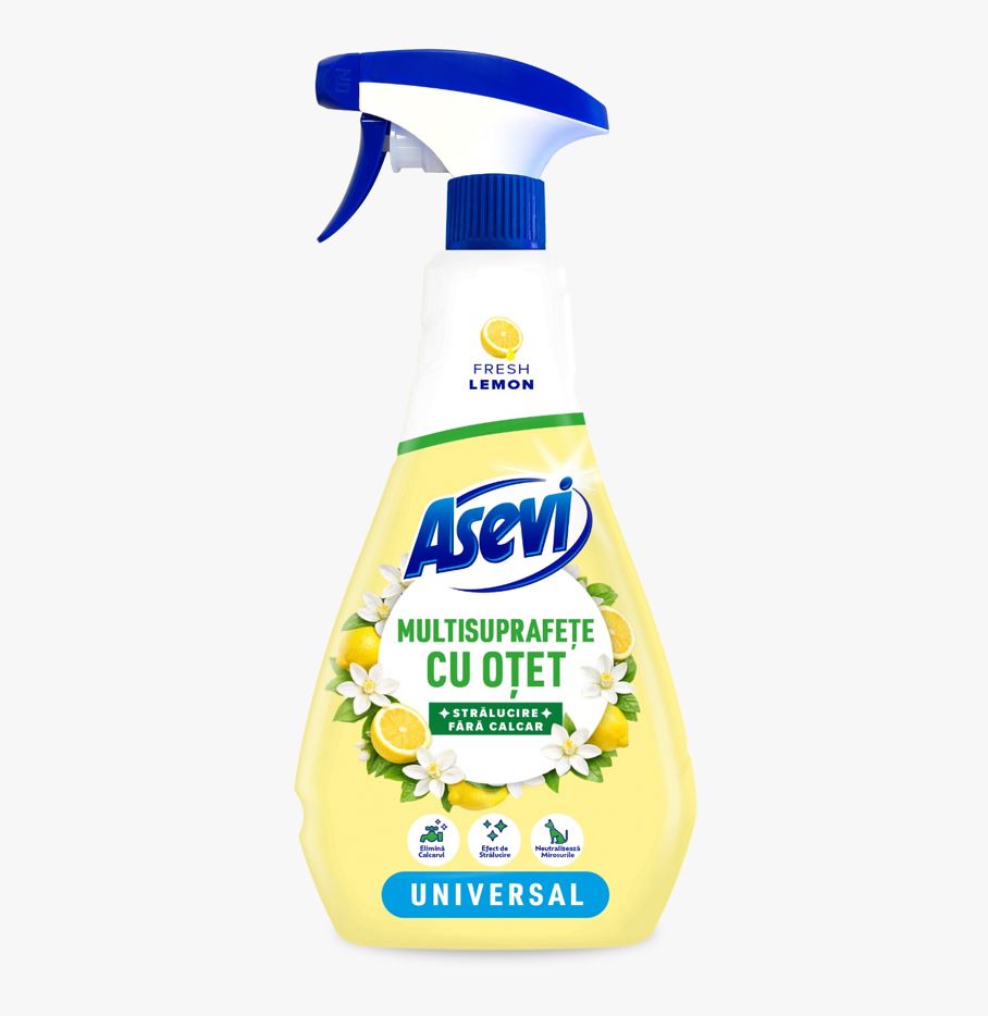 sampon wash&go 750 ml pret Detergent Asevi Multisuprafete cu Otet 750 ml