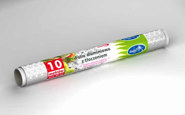 STELLA Folie Aluminiu 10 m Rola 22% Mai Groasa